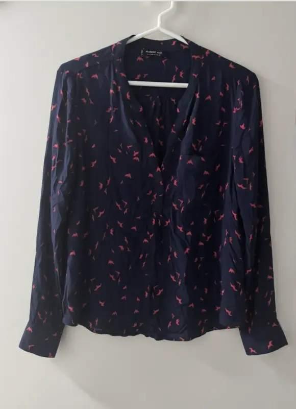 Blusa manga larga estampado aves talla S - Comprar en Lima Perú | Fancy Shops