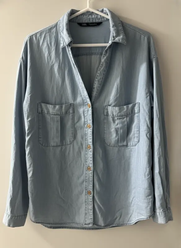 Blusa manga larga celeste talla S - Comprar en Lima Perú | Fancy Shops