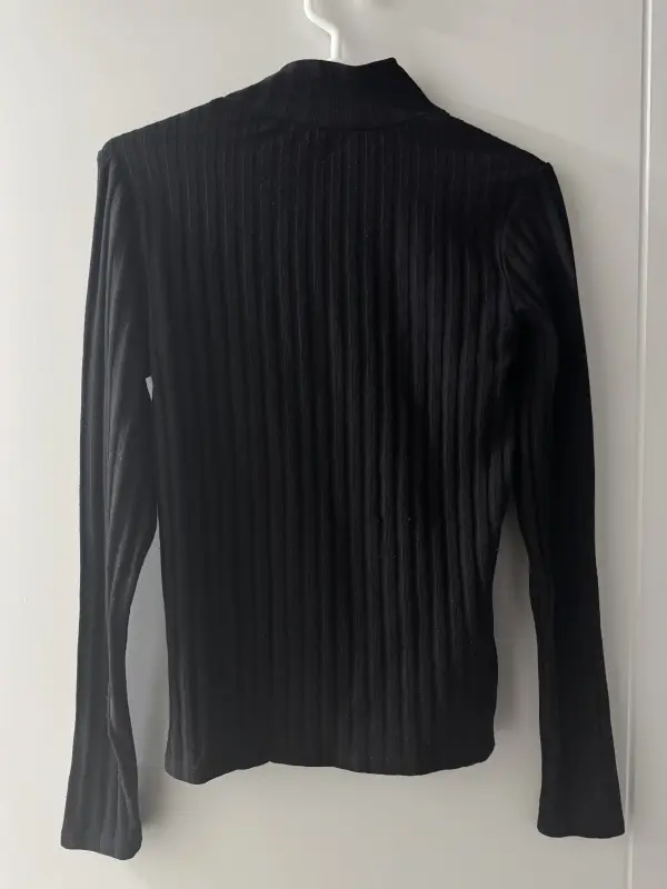 Suéter de manga larga negro talla S - Imagen 2