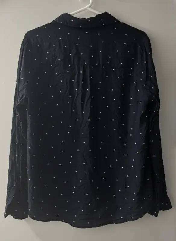 Blusa manga larga estampado estrellas talla S - Imagen 2