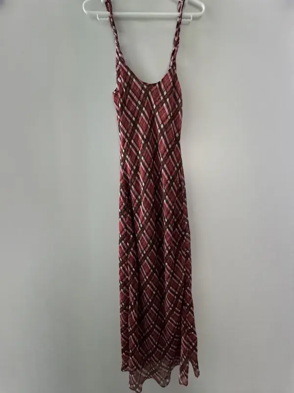Vestido a cuadros multicolor talla M - Imagen 2