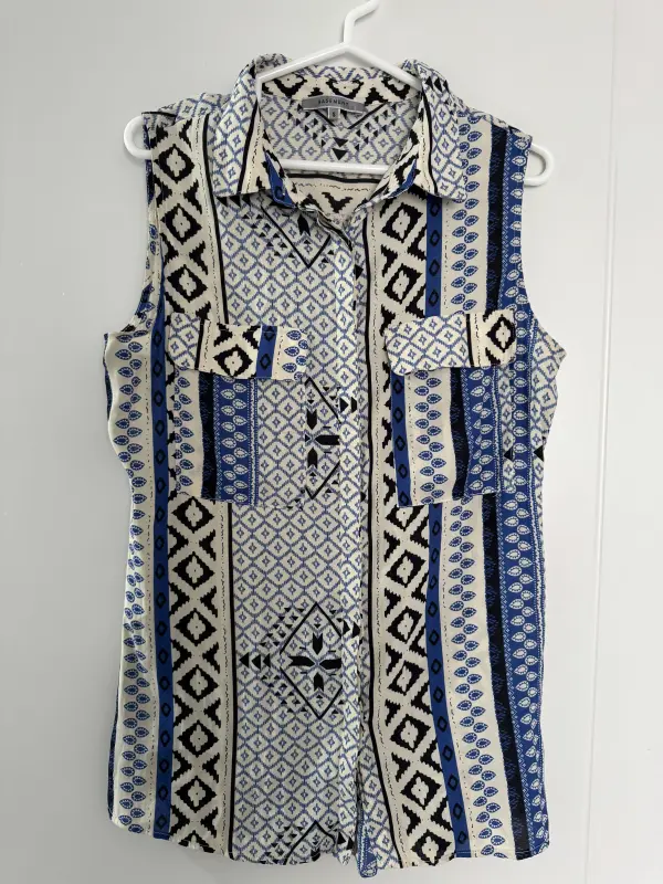 Blusa manga cero estampado multicolor talla S - Comprar en Lima Perú | Fancy Shops