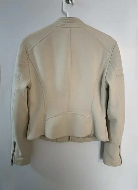 Casaca beige talla M - Imagen 2
