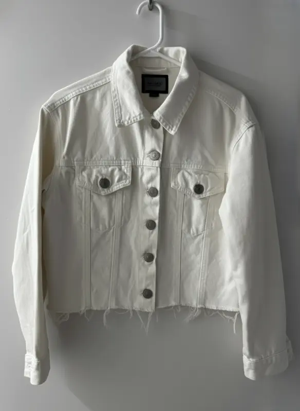 Casaca de Jean blanco talla S - Casacas y Gabardinas | Comprar Online Lima