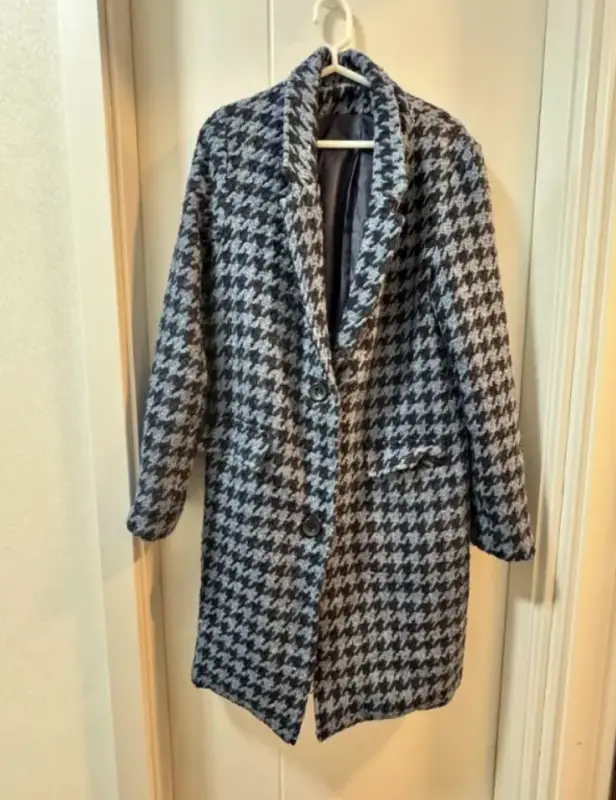 Abrigo cuadros talla S - Moda Mujer | Comprar Online Lima