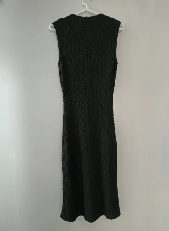Vestido verde oscuro talla M - Imagen 2
