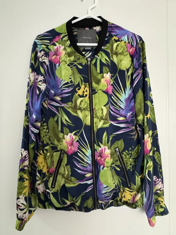 Casaca flores multicolor talla L - Casacas y Gabardinas | Comprar Online Lima
