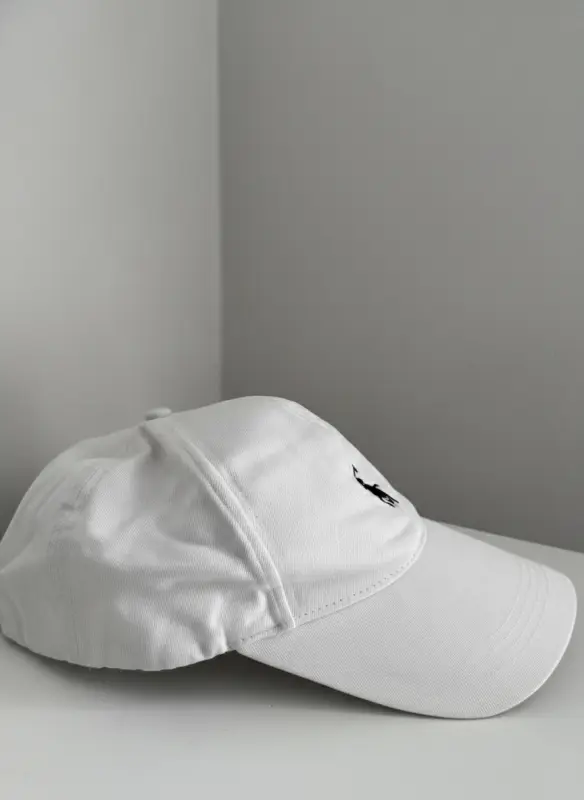 Gorra de algodón blanca bordado Unisex - Imagen 2