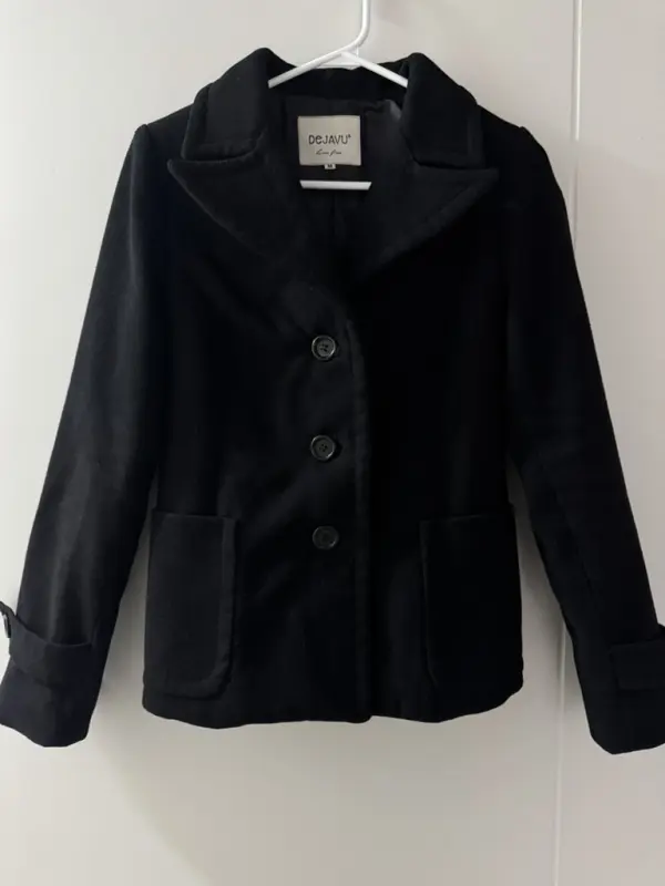 Abrigo negro talla M - Moda Mujer | Comprar Online Lima