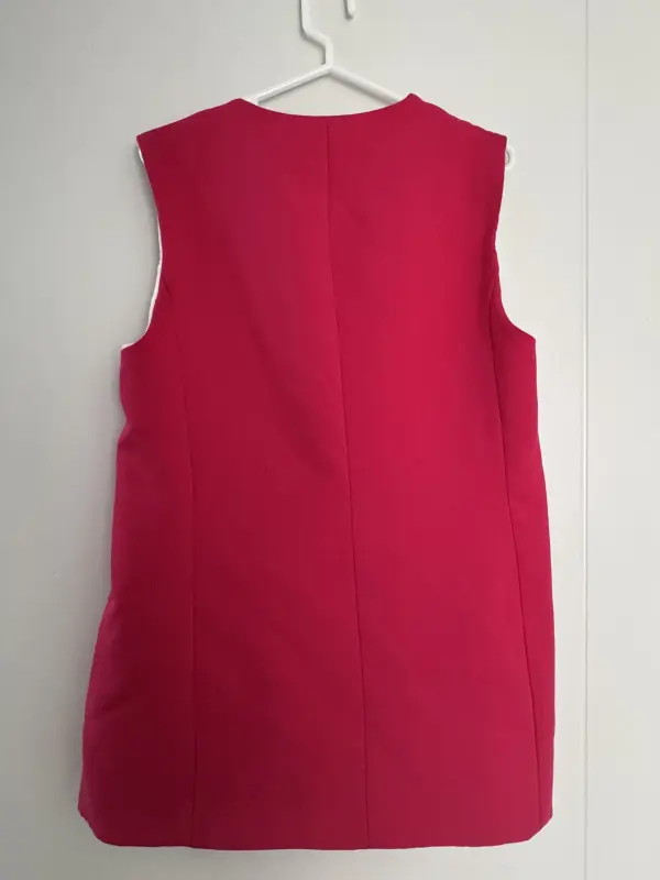 Chaleco de vestir magenta talla S - Imagen 2
