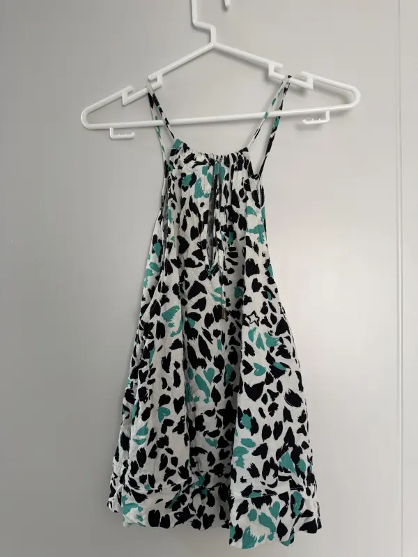 Blusa manga cero verde multicolor talla S - Imagen 2