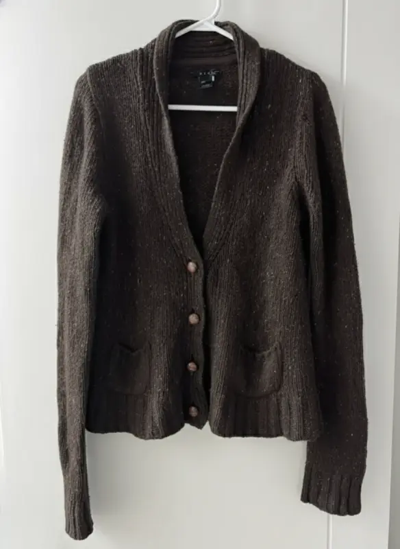 Chompa cardigan marron talla L - Comprar en Lima Perú | Fancy Shops