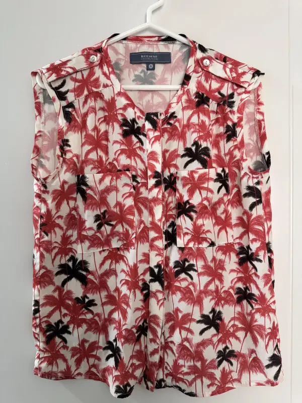 Blusa manga cero rojo y negro talla S - Comprar en Lima Perú | Fancy Shops