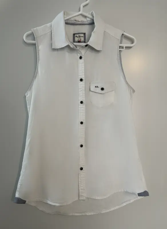 Blusa manga cero blanco talla M - Comprar en Lima Perú | Fancy Shops