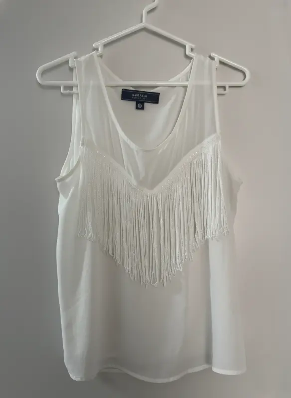 Blusa manga cero blanco talla M - Comprar en Lima Perú | Fancy Shops