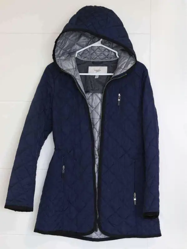 Impermeable azul oscuro talla M - Moda Mujer | Comprar Online Lima
