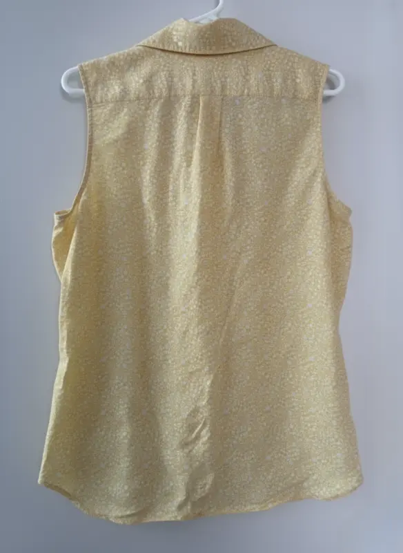 Blusa manga cero amarillo talla S - Imagen 2