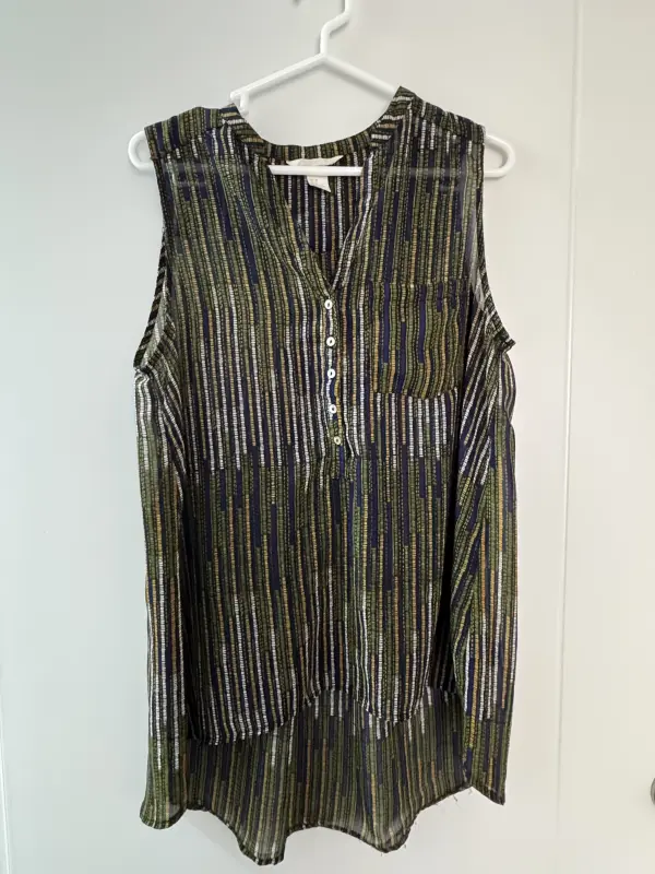 Blusa manga cero a rayas multicolor talla S - Comprar en Lima Perú | Fancy Shops