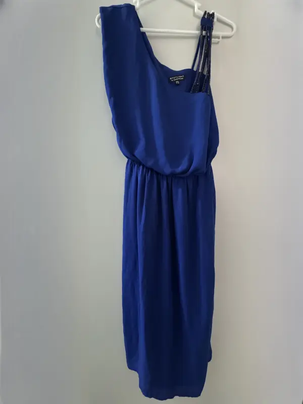 Vestido manga cero azul talla S - Enterizos Elegantes | Comprar Online Lima