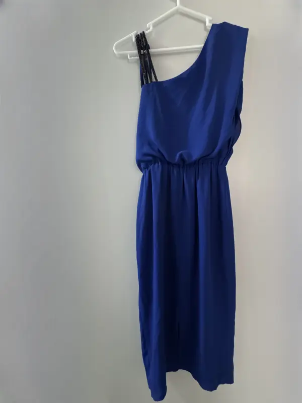 Vestido manga cero azul talla S - Imagen 2