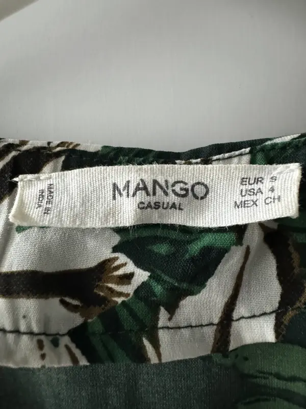 Enterizo verde estampado flores talla S - Imagen 3