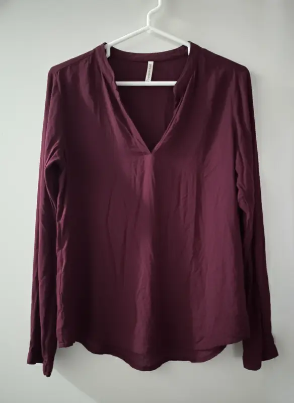Blusa manga larga vino talla M - Comprar en Lima Perú | Fancy Shops