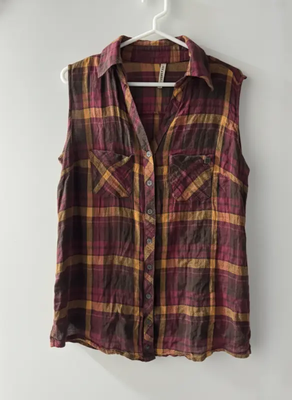 Blusa manga 3/4 de cuadros talla M - Comprar en Lima Perú | Fancy Shops