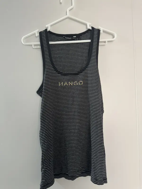 Polo manga cero a rayas azul y blanco talla M - Polos | Comprar Online Lima