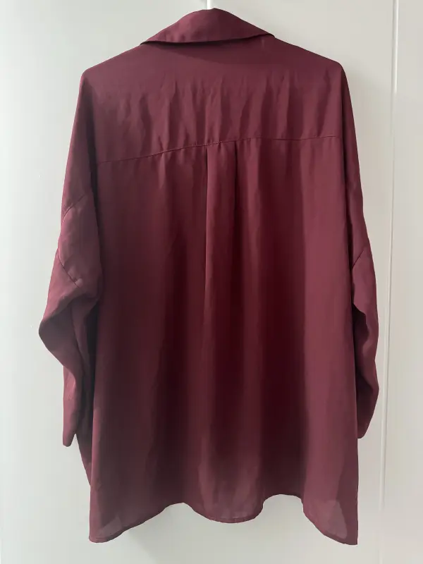 Blusa manga 3/4 rojo talla S - Imagen 2